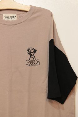 画像2: [LOU DOG] LOUDOGビッグロゴDOGTシャツ -Smoky Pink/Black-