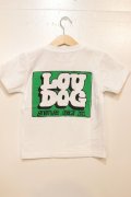 [LOU DOG] LOU DOG 四角ロゴ KIDS Tee(100cm/110cm/120cm/130cm/140cm/150cm) -ホワイト-