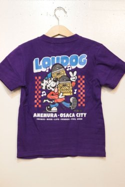 画像1: [LOU DOG] LOU DOG records KIDS Tee(100cm/110cm/120cm/130cm/140cm/150cm) -パープル-