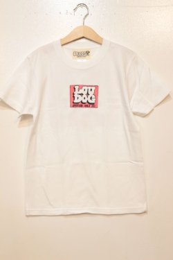 画像2: [LOU DOG] LOU DOG 四角ロゴ KIDS Tee(100cm/110cm/120cm/130cm/140cm/150cm) -ホワイト/ピンク-