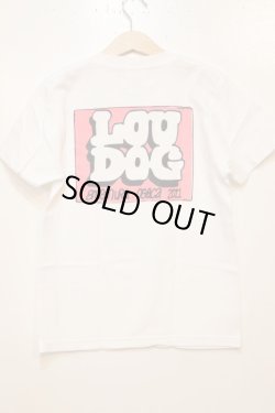 画像1: [LOU DOG] LOU DOG 四角ロゴ KIDS Tee(100cm/110cm/120cm/130cm/140cm/150cm) -ホワイト/ピンク-