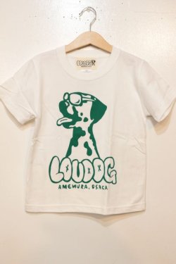 画像1: [LOU DOG] LOU DOG KIDS Tee(100cm/110cm/120cm/130cm)-バニラホワイト/グリーン-