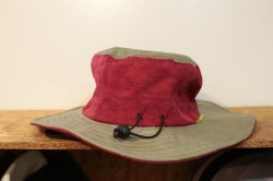 画像3: [LOU DOG] 撥水加工ADVENTURE HAT -Wine Red/Kahki-
