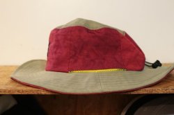 画像2: [LOU DOG] 撥水加工ADVENTURE HAT -Wine Red/Kahki-