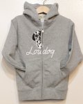 [LOU DOG] LOU DOG kidsジップパーカー -グレー-