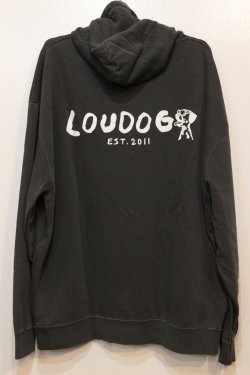 画像3: [LOU DOG] LOUDOG ダメージプルパーカ -ブラック- 