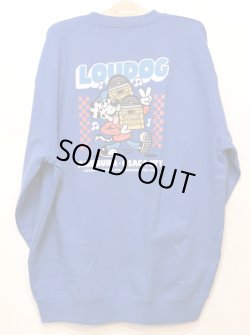 画像1: [LOU DOG] LOU DOG RECORDS スウェット  -Blue-  
