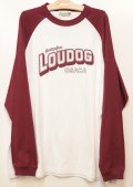  [LOU DOG] LOUDOG ラグランロンT -White/Burgundy-