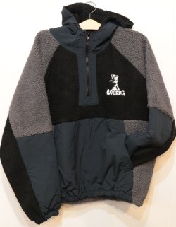 画像1: [LOU DOG] LOUDOG BOAハーフジップJKT -Black/Gray-