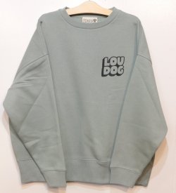 画像1: [LOU DOG] LOUDOGビッグスウェット L/S -スモーキーグリーン-