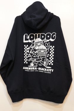 画像2: [LOU DOG] LOUDOGワイドプルパーカ L/S -ネイビー- ※裏起毛　XLサイズのみ