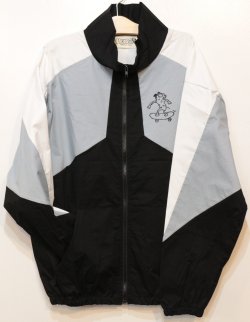 画像1: [LOU DOG] NYLON JAKET -Black/White/Blue- ※ワンサイズのみ