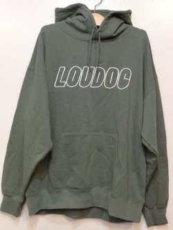 画像1: [LOU DOG] LOUDOG プルパーカ L/S -スモーキーグリーン-　※Lサイズのみ