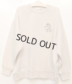 画像1: [LOU DOG] LOUDOG skateスウェット L/S -ダメージナチュラル-