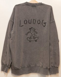 画像2: [LOU DOG] LOUDOG skateスウェット L/S -ダメージヘザーグレー-