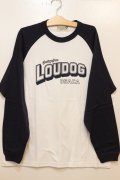  [LOU DOG] LOUDOG ラグランロンT -White/Navy-