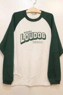 画像1:  [LOU DOG] LOUDOG ラグランロンT -White/Green-