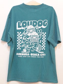 画像2: [LOU DOG] LOUDOG RECORDS S/STee -green-
