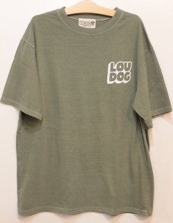 画像1: [LOU DOG] LOUDOG RECORDS S/STee -smoky green-