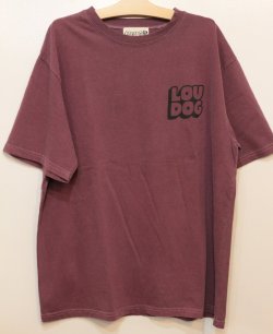 画像1: [LOU DOG] LOUDOG RECORDS S/STee -burgundy-