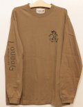 [LOU DOG] LOUDOG skate　ロングスリーブ -ダークキャメル-