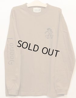 画像1: [LOU DOG] LOUDOG skate　ロングスリーブ -ダークキャメル-