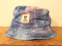 画像1: [LOU DOG] タイダイBUCKET HAT タイダイ -デニム/ネイビーピンク- 