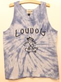 [LOU DOG] LOUDOG タイダイタンクトップ -ホワイト/ライトブルーピンク-※Lサイズ