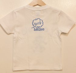 画像2: [LOU DOG] LOU DOG skate KIDS Tee(100cm/110cm/120cm/130cm) -ホワイト/ブルー-