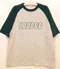 [LOU DOG] LOU DOG ラグランTee -アッシュ/グリーン- 