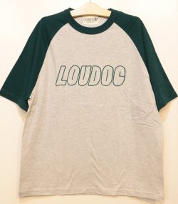 画像1: [LOU DOG] LOU DOG ラグランTee -アッシュ/グリーン- 