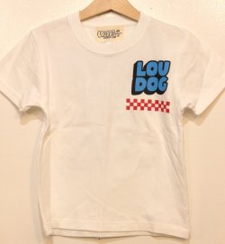 画像2: [LOU DOG] LOU DOG records KIDS Tee(120cm/130cm/140cm/150cm) -ホワイト-