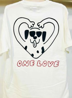 画像2: [LOU DOG] LOUDOG "ONE LOVE" S/S Tee -バニラホワイト- ※約10日後に発送致します！