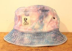 画像1: [LOU DOG] タイダイBUCKET HAT タイダイ -デニム/ピンクブルー- 