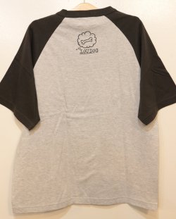画像2: [LOU DOG] LOU DOG ラグランTee -アッシュ/スミ- 