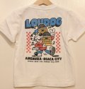 [LOU DOG] LOU DOG records KIDS Tee(120cm/130cm/140cm/150cm) -ホワイト-