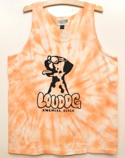 画像1: [LOU DOG] LOUDOG タイダイタンクトップ -ホワイト/ピンク-※Lサイズ