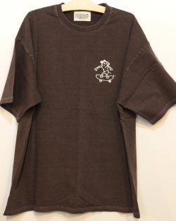 画像1: [LOU DOG] LOUDOG skate S/STee -ブラウン-