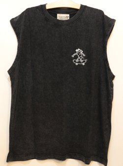 画像1: [LOU DOG] LOUDOG Tank S/STee -ダメージブラック-
