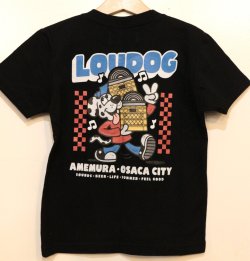画像1: [LOU DOG] LOU DOG records KIDS Tee(120cm/130cm/140cm/150cm) -ブラック-