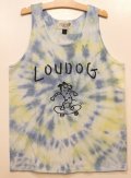 [LOU DOG] LOUDOG skateタイダイタンクトップ -ホワイト/ネイビーイエロー-※Lサイズ