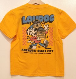 画像1: [LOU DOG] LOU DOG records KIDS Tee(120cm/130cm/140cm/150cm) -ゴールド-