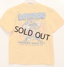 画像1: [LOU DOG] LOU DOG records KIDS Tee(120cm/130cm/140cm/150cm) -ゴールド-