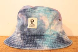 画像1: [LOU DOG] タイダイBUCKET HAT タイダイ -デニム/ブルーピンク- 