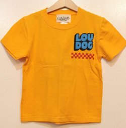 画像2: [LOU DOG] LOU DOG records KIDS Tee(120cm/130cm/140cm/150cm) -ゴールド-