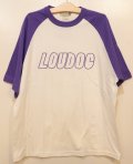 [LOU DOG] LOU DOG ラグランTee -ホワイト/パープル- 