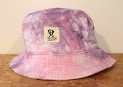 画像1: [LOU DOG] タイダイBUCKET HAT タイダイ -パープルピンク- 