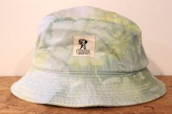 画像1: [LOU DOG] タイダイBUCKET HAT タイダイ -グリーンイエロー- 