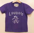 [LOU DOG] LOU DOG skate KIDS Tee(90cm/100cm/110cm/120cm/130cm) -バイオレットパープル-