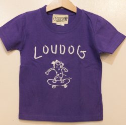 画像1: [LOU DOG] LOU DOG skate KIDS Tee(90cm/100cm/110cm/120cm/130cm) -バイオレットパープル-